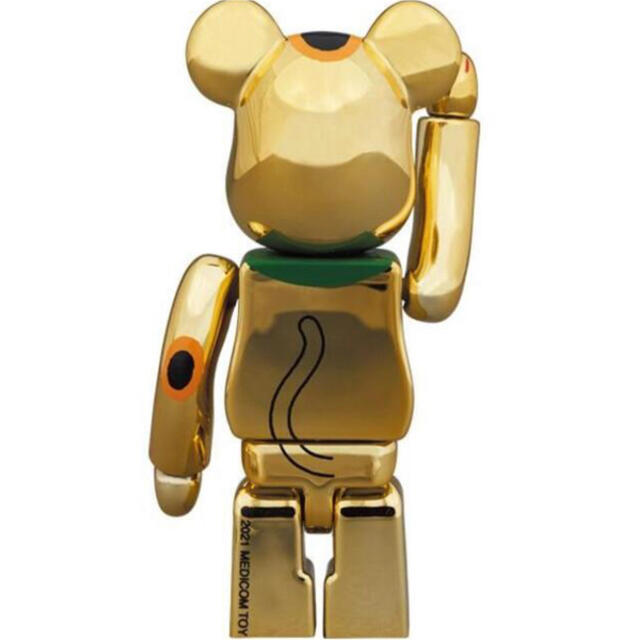 MEDICOM TOY(メディコムトイ)の新品 2個セット BE@RBRICK 招き猫 金運 金メッキ 弐 100％ エンタメ/ホビーのフィギュア(その他)の商品写真