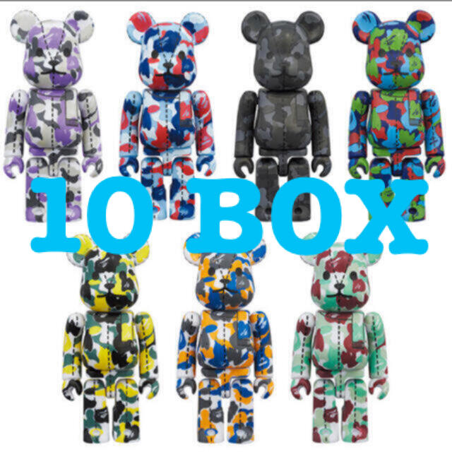 BAPE 28周年記念 BE@RBRICK 100% 未開封10個セットのサムネイル