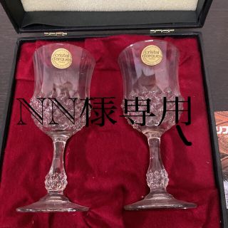 クリスタルダルク(Cristal D'Arques)の未使用　クリスタル•ダルク•ペアグラス　デュラン社(グラス/カップ)