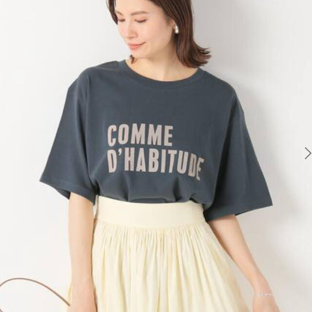 IENA(イエナ)の新品タグ付き！イエナ　COMME DHABITUDE Tシャツ レディースのトップス(Tシャツ(半袖/袖なし))の商品写真