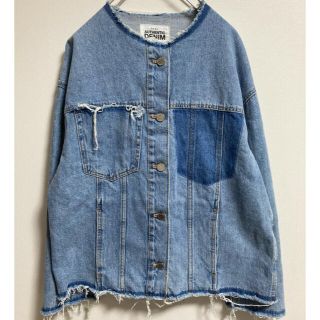 ザラ(ZARA)のZARA ザラ　ユーズド加工　デニムジャケット　Gジャン　切りっぱなし(Gジャン/デニムジャケット)