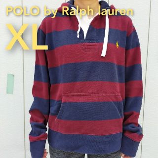 ポロラルフローレン(POLO RALPH LAUREN)のポロバイラルフローレン ラガーシャツ パーカー XLサイズ ボーダー(パーカー)