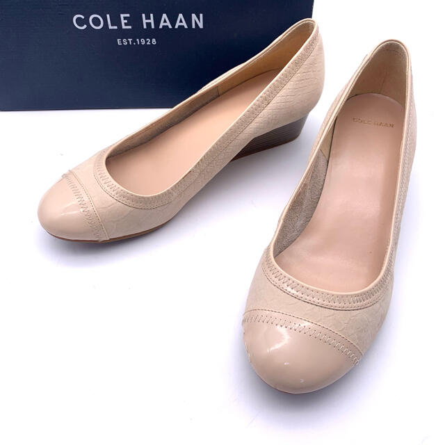 ☆美品■COLE HAAN■パンプス 24.5cm クリーム 368