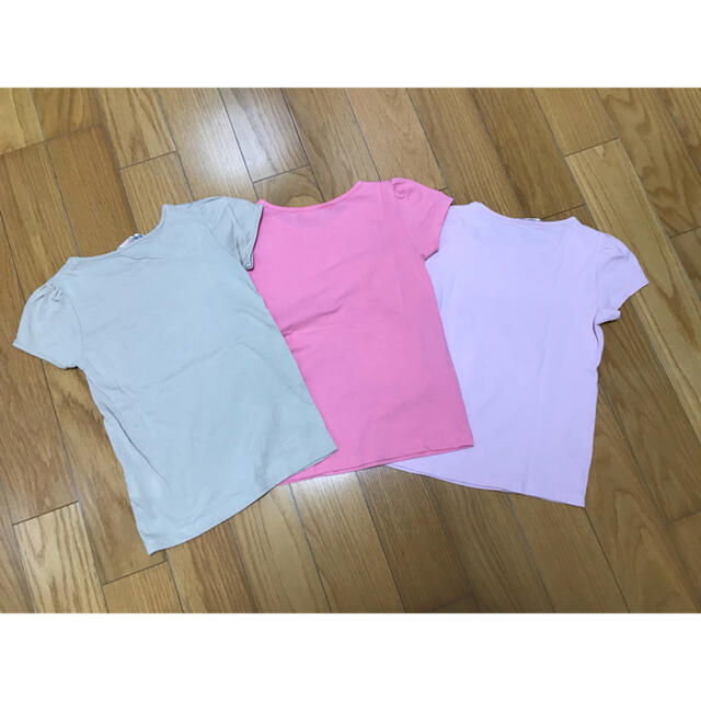 H&M(エイチアンドエム)のＨ＆Ｍ　キッズ　Tシャツ　3枚 キッズ/ベビー/マタニティのキッズ服女の子用(90cm~)(Tシャツ/カットソー)の商品写真