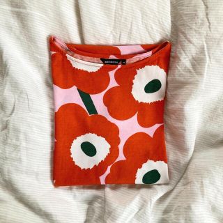 marimekko TEPEU / red 膝丈ワンピース