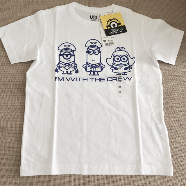 UNIQLO(ユニクロ)の新品⭐︎ユニクロUNIQLO ミニオン　キッズTシャツ　120 キッズ/ベビー/マタニティのキッズ服男の子用(90cm~)(Tシャツ/カットソー)の商品写真