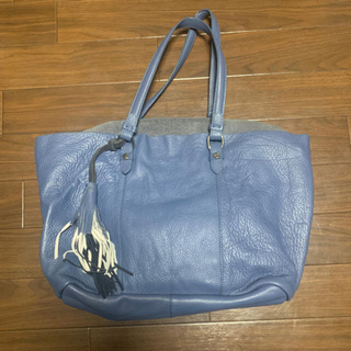 ザラ(ZARA)の※専用※  ZARA ザラ　レザートートバッグ　ブルー(トートバッグ)