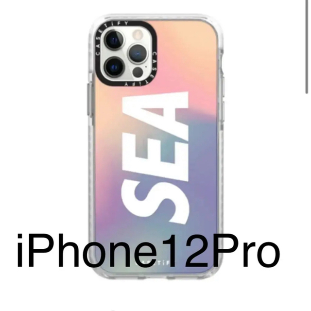 カラーオーロラレインボーWIND AND SEA iPhone12Proケース
