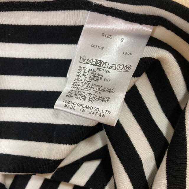 TOMORROWLAND(トゥモローランド)のトゥモローランド  コットンジャージー バックリボンクルーネックプルオーバー レディースのトップス(Tシャツ(半袖/袖なし))の商品写真