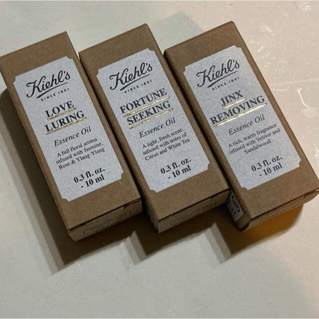 Kiehl's(キールズ)のキールズ Kiehl's エッセンス オイル 3本セット 新品 コスメ/美容のリラクゼーション(アロマオイル)の商品写真