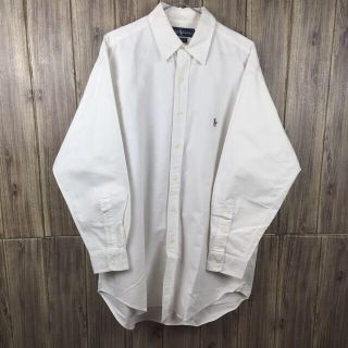 ラルフローレン(Ralph Lauren)のRalph Lauren ボタンダウン シャツ ホワイト XLサイズ(シャツ)