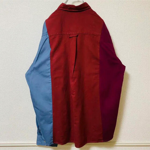 【カーハート】FRロゴ 再構築 クレイジーパターンリメイクシャツ 個性派