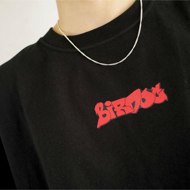 Birdog logoT RED_BLACK L メンズのトップス(Tシャツ/カットソー(半袖/袖なし))の商品写真