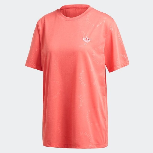 adidas(アディダス)の【新品】adidas 半袖Tシャツ ピンク レディースのトップス(Tシャツ(半袖/袖なし))の商品写真