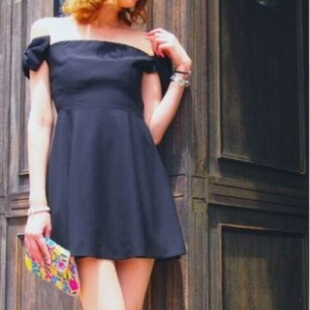 MERCURYDUO(マーキュリーデュオ)のリボンショルダー ドレス レディースのフォーマル/ドレス(ミニドレス)の商品写真