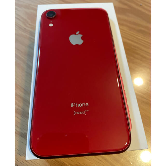 Apple(アップル)のiPhone XR 128GB SIMフリー RED スマホ/家電/カメラのスマートフォン/携帯電話(スマートフォン本体)の商品写真