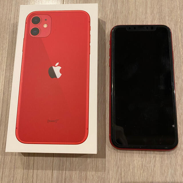 新品未使用 iPhone 11 (PRODUCT)RED 64 GB