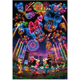 ディズニー(Disney)のホログラムジグソーパズル1000ピース ディズニー「花火に想いをのせて」(その他)