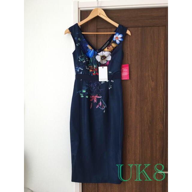 UK8〗Lipsyセレクト♡花柄プリントパネルワンピース - ひざ丈ワンピース