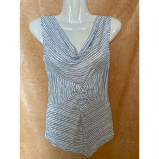 アルマーニエクスチェンジ(ARMANI EXCHANGE)のアルマーニエクスチェンジ A/X ノースリーブ トップス 淡グレー XS (シャツ/ブラウス(半袖/袖なし))