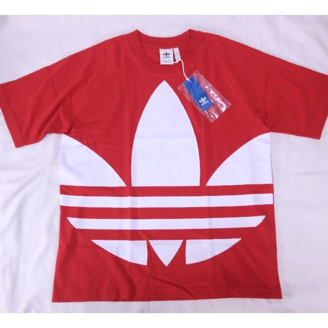 adidas(アディダス)の新品 2XL adidas originals Tシャツ ビッグロゴ 赤 メンズのトップス(Tシャツ/カットソー(半袖/袖なし))の商品写真