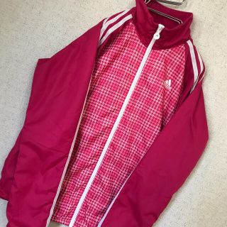 アディダス(adidas)のレディース　adidas clima proof 千鳥格子柄 ナイロンジャケット(ナイロンジャケット)