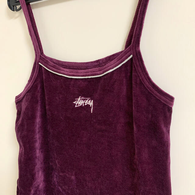 STUSSY(ステューシー)のSTUSSY ベロアキャミ レディースのトップス(キャミソール)の商品写真