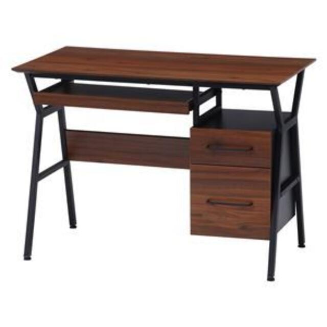 デスク ブラウン 幅100×奥行54×高さ72cm 組立品 学習机 デスク ブラウン 幅100×奥行54×高さ72cm 組立品 学習机