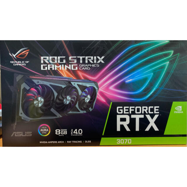 【時間指定不可】 ROG-STRIX-RTX3070-O8G-GAMING PCパーツ