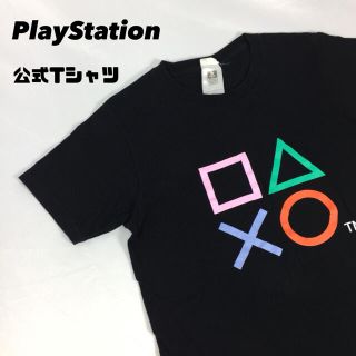 プレイステーション(PlayStation)の古着 希少 プレイステーション PlayStation 公式 tシャツ 半袖 黒(Tシャツ/カットソー(半袖/袖なし))