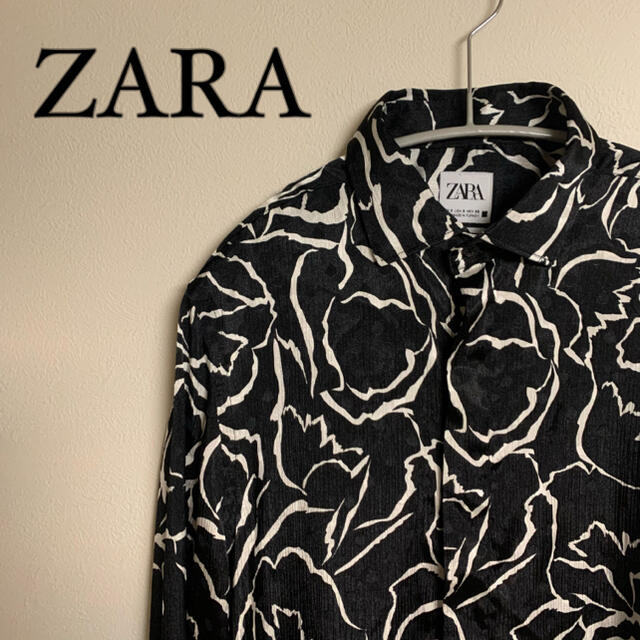 ZARA ザラ　総柄　シャツ　メンズ　サイズS 5