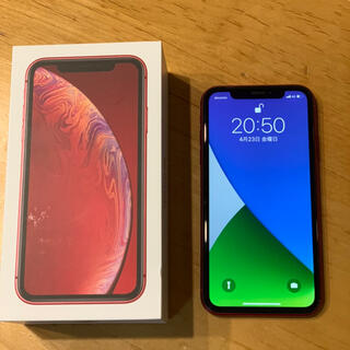アイフォーン(iPhone)のiPhone xr 64gb RED SIMフリー(スマートフォン本体)