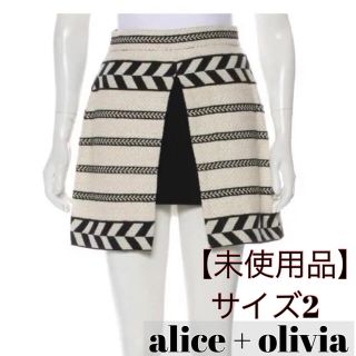 アリスアンドオリビア(Alice+Olivia)の【未使用品】アリスアンドオリビア alice+olivia ミニスカート 2(ミニスカート)