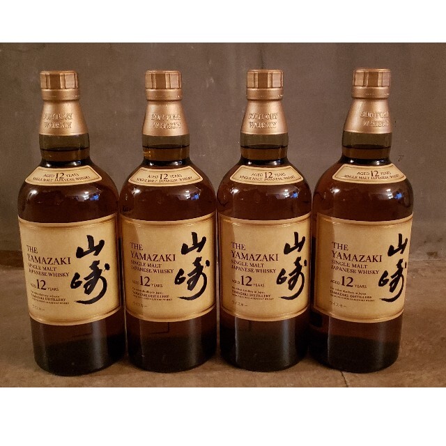 山崎12年4本セット　新品未開封食品/飲料/酒