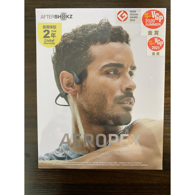 新品未開封！骨伝導ワイヤレスヘッドフォン AfterShokz Aeropexヘッドフォン/イヤフォン