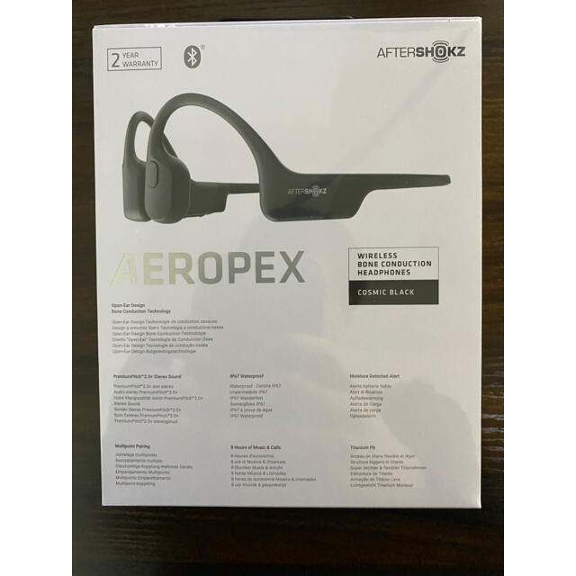 新品未開封！骨伝導ワイヤレスヘッドフォン AfterShokz Aeropexヘッドフォン/イヤフォン