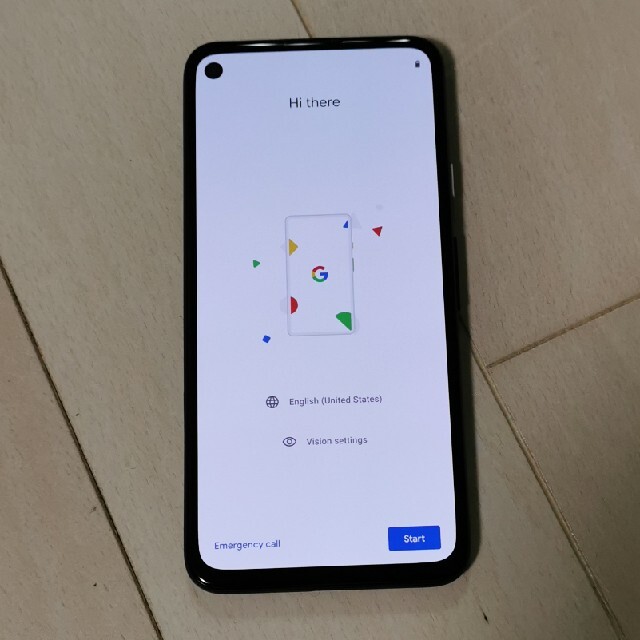 美品 pixel4a 128GB ジャストブラック simフリー