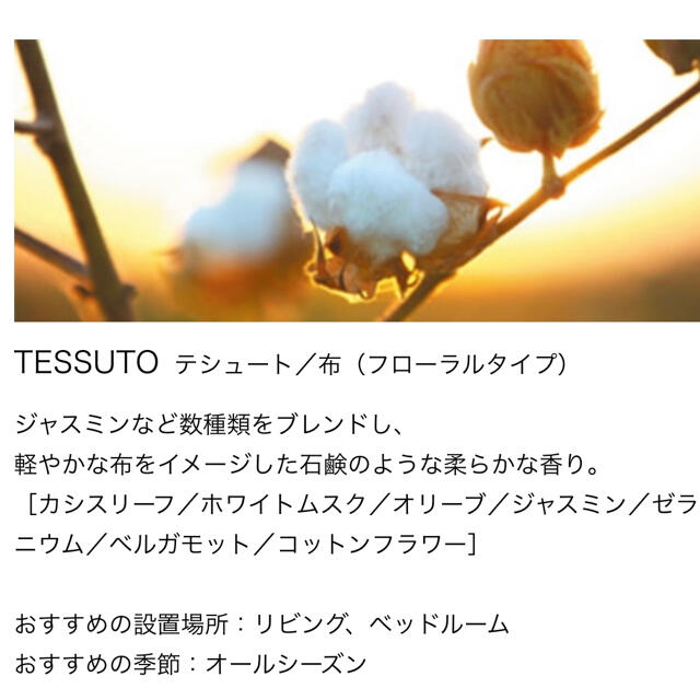 ACTUS(アクタス)のkuさん専用！！CULTI (クルティ) THE TESSUTO 100ml コスメ/美容のリラクゼーション(アロマディフューザー)の商品写真