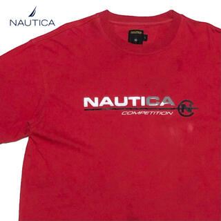 ノーティカ(NAUTICA)の＊3477 NAUTICA ノーティカ　ノーチカ　リフレクター　ロゴ　Tシャツ(Tシャツ/カットソー(半袖/袖なし))