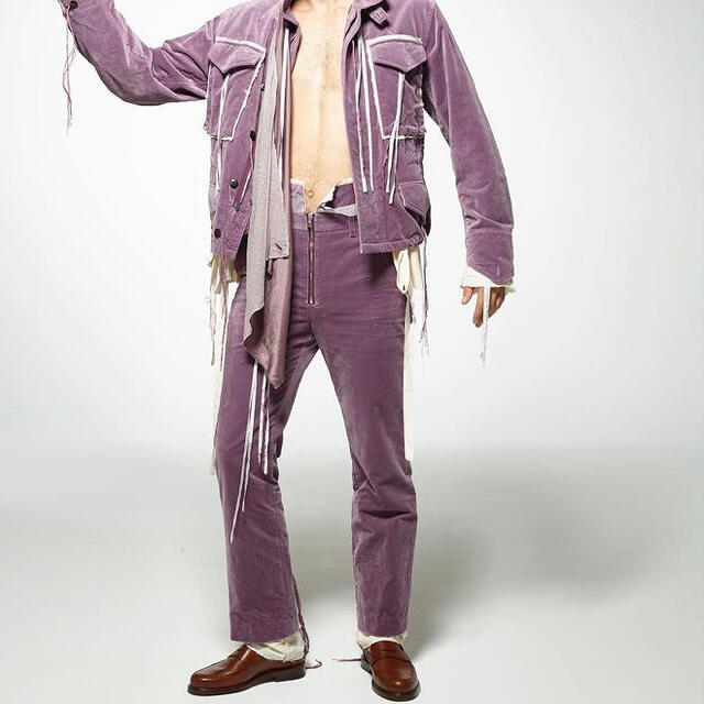 midorikawa velvet pants - recantolarfeliz.com.br