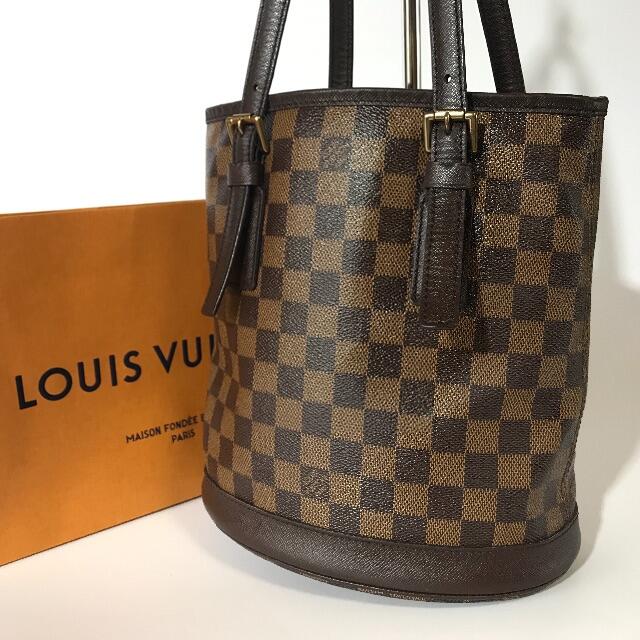 LOUIS VUITTON(ルイヴィトン)の【廃盤・レア】LOUIS VUITTON ルイヴィトン ダミエ マレ バケット レディースのバッグ(トートバッグ)の商品写真