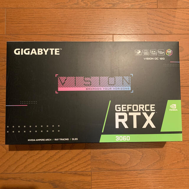 GIGABYTE RTX3060 VISION OC 12GB 新品 未開封PC/タブレット