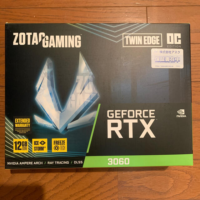 ZOTAC GAMING GeForce RTX 3060 Twin Edge 入荷商品 PC/タブレット
