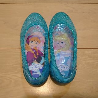 ディズニー(Disney)の☆バレエサンダル☆17cm アナと雪の女王 ガラスの靴 中古品(サンダル)