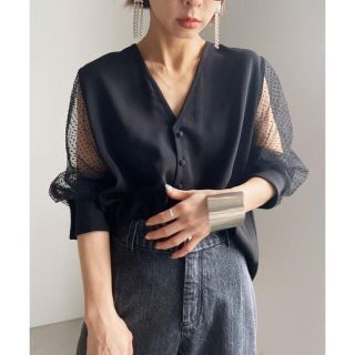 アメリヴィンテージ(Ameri VINTAGE)のアメリヴィンテージトップス 2WAY DOT SLEEVE BLOUSE(シャツ/ブラウス(長袖/七分))