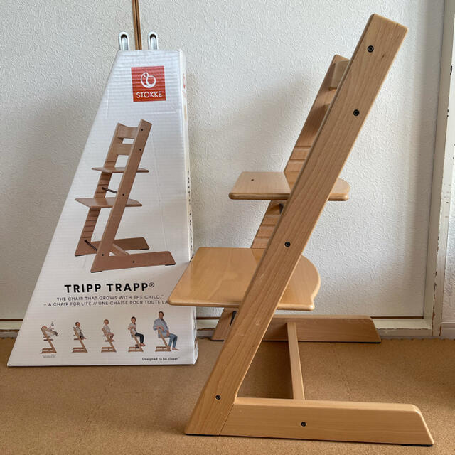 Stokke(ストッケ)のSTOKKEストッケTRIPPTRAPPトリップトラップ＋ベビーセット キッズ/ベビー/マタニティの授乳/お食事用品(その他)の商品写真