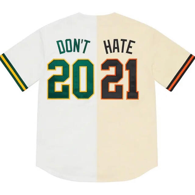 Supreme(シュプリーム)の21ss supreme Don’t Hate Baseball Jersey メンズのトップス(シャツ)の商品写真