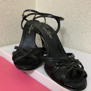 ジミーチュウ(JIMMY CHOO)のサンダル(ブラック)22.5cm(サンダル)