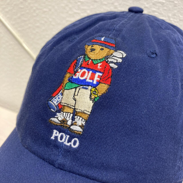 Polo Golf(ポロゴルフ)の新品POLO GOLFポロゴルフ ラルフローレン ポロベアツイルキャップBEAR メンズの帽子(キャップ)の商品写真