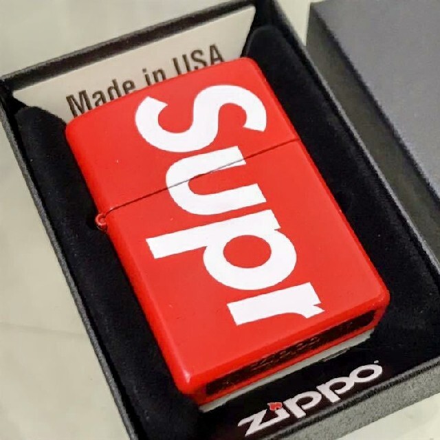 Supreme Logo Zippo　"Red"